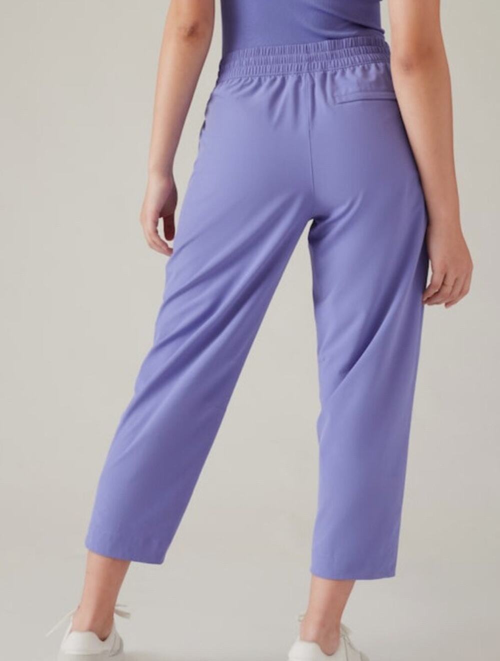 Athleta Plus Size Arrival Pants Purple Ankle Length Size 24